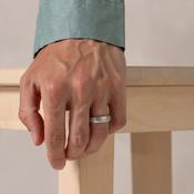 MURRAY 6mm | Men's Wedding Ring in 9ct White Gold image