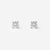 Natural Diamond Earrings .10ct | 18ct White Gold image