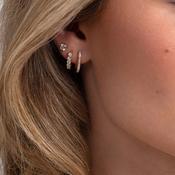 Natural Diamond Paperclip Huggies | 9ct Gold