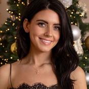 Natural Diamond Pointed Cross Necklace 0.25ct | 9ct Gold