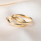 Noble Hoop Earrings - 20mm | 9ct Gold
