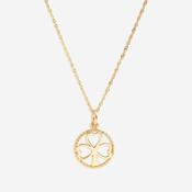 Open Shamrock Necklace | 10ct Gold
