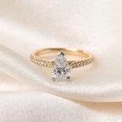 PAIGE 1.20ct | Pear Cut Lab Grown Diamond Engagement Ring
