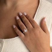 PAIGE 2ct | Pear Cut Lab Grown Diamond Engagement Ring in 18ct Gold image