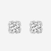 Peaked Halo Earrings | Sterling Silver image