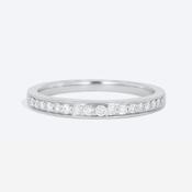 PERLA | Natural Diamond Wedding Ring in 18ct White Gold image