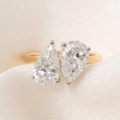 POLLY 3ct | Toi Et Moi Lab Grown Diamond Engagement Ring in 18ct Gold image