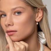 Prized Pearl &amp; CZ Drop Earrings | 9ct Gold