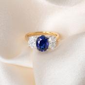 RAVEN | Lab Grown Sapphire &amp; Diamond Ring