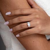 REGENT 2.50ct | Radiant 3 Stone Lab Grown Diamond Engagement Ring In 18ct Gold