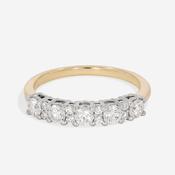 SALLY 0.65ct | Natural Diamond Eternity Ring in 18ct Gold image