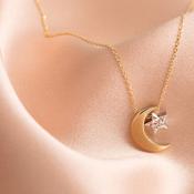 Shoot For The Moon Necklace | 9ct Gold