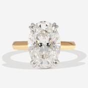SICILY 5ct | Oval Solitaire Lab Grown Diamond Engagement Ring in 18ct Gold