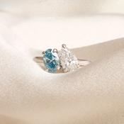 SKY 1.90ct | Toi Et Moi Lab Grown Diamond Engagement Ring in Platinum image