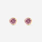 Small Pink Kids Earrings | 9ct Gold