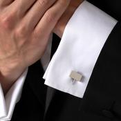 Small Rectangle Cuff Links | Free Engraving image