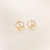 Small Twist Claddagh Earrings | 10ct Gold image