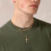Soft Edge Crucifix  | 9ct Gold image