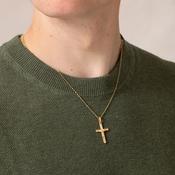 Soft Edge Crucifix  | 9ct Gold