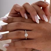 SOLAR 1.40ct | Round Solitaire Lab Grown Diamond Engagement Ring In Platinum