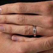 SOLOMON 4mm | Men's Wedding Ring in 9ct White Gold image