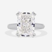 SORRENTO 5ct | Radiant Solitaire Lab Grown Diamond Engagement Ring in Platinum