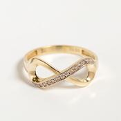 Sparkling Infinity Ring | 9ct Gold image