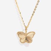 Sunlight Butterfly Necklace | 9ct Gold