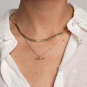 T-Bar Pendant Necklace | 9ct Gold