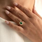 TARA | Emerald &amp; Diamond Ring