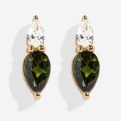 Tessa Tourmaline Earrings | 10ct Gold image