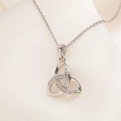 Trinity Sparkle Necklace | Sterling Silver