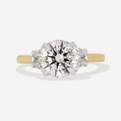 WINTER 2.40ct | Round 3-Stone Lab Grown Diamond Engagement Ring in 18ct Gold image