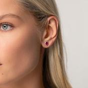 Wonder | Ruby &amp; Diamond Earrings in 9ct Gold image