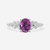 ZINNIA | Purple Sapphire &amp; Diamond Ring image