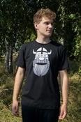 Dane Viking Head White On Black image