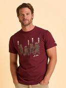 BRAKEBURN TALLOW TEE BURGUNDY image