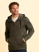 Brakeburn Hengistbury Zip through Hoodie Green