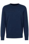 BUGATTI COTTON CASHMERE CREW INDIGO