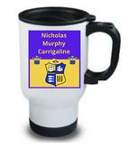 Carrigaline GAA Travel Mug White Half Print 2021 image
