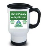 Valley Rovers GAA Travel Mug White Half Print 2021 image