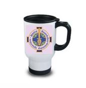 Ballyboden St Endas Travel Mug White Half Print image