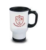Lough Rovers GAA Travel Mug White (Half Print) image