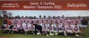 Ballygiblin 2021 Munster Junior Hurling Champions
