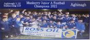 Aghinagh 2021 Muskerry Junior A Football Champions