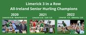 Limerick 2022 3 in a Row All-Ireland Hurling Champions