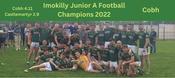 Cobh 2022 Imokilly Junior A Football Champions