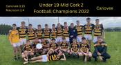 Canovee 2022 U19 Mid Cork 2 Football Champions