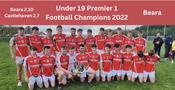 Beara 2022 U19 Premier 1 Football Champions