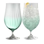 Erne set of two cocktail glass in Amber, Amethyst, blush, clear or Aqua image
